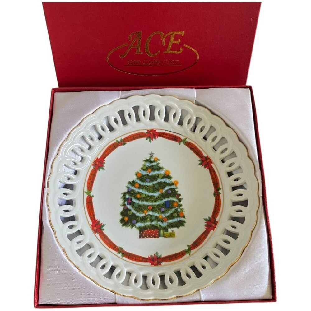 Vintage Ace Spode Christmas Tree Collector's Plate​​​​